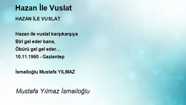 Mustafa Yılmaz İsmailoğlu