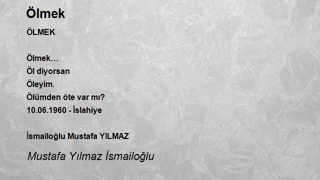 Mustafa Yılmaz İsmailoğlu