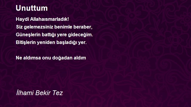 İlhami Bekir Tez