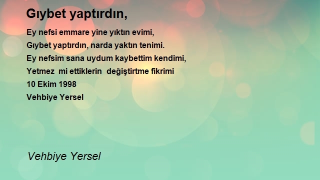 Vehbiye Yersel