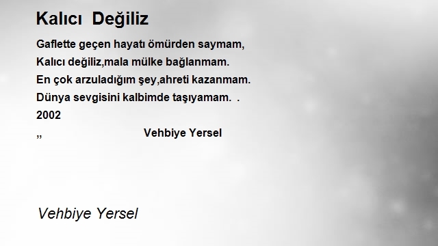 Vehbiye Yersel