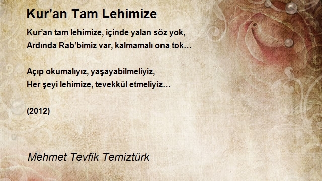 Mehmet Tevfik Temiztürk