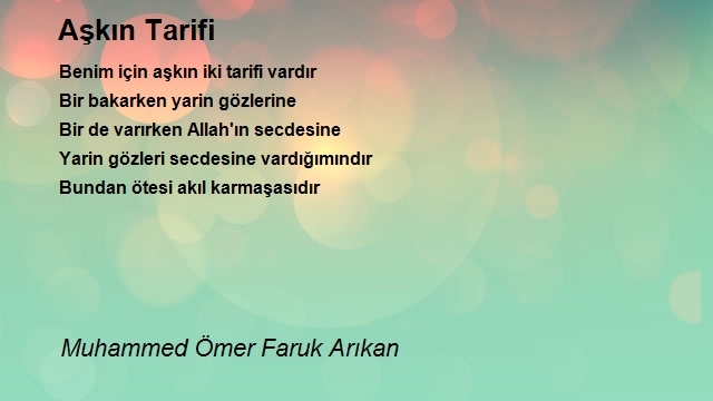 Muhammed Ömer Faruk Arıkan