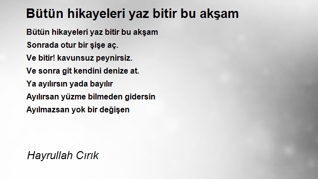 Hayrullah Cırık