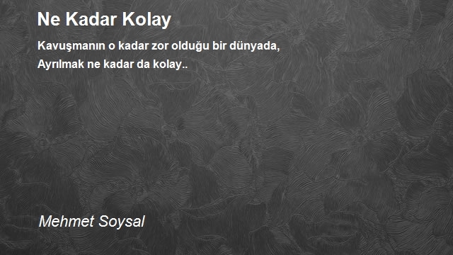 Mehmet Soysal