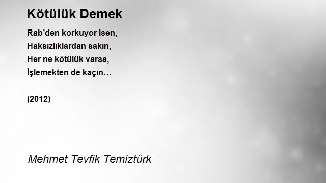 Mehmet Tevfik Temiztürk