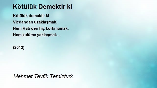 Mehmet Tevfik Temiztürk