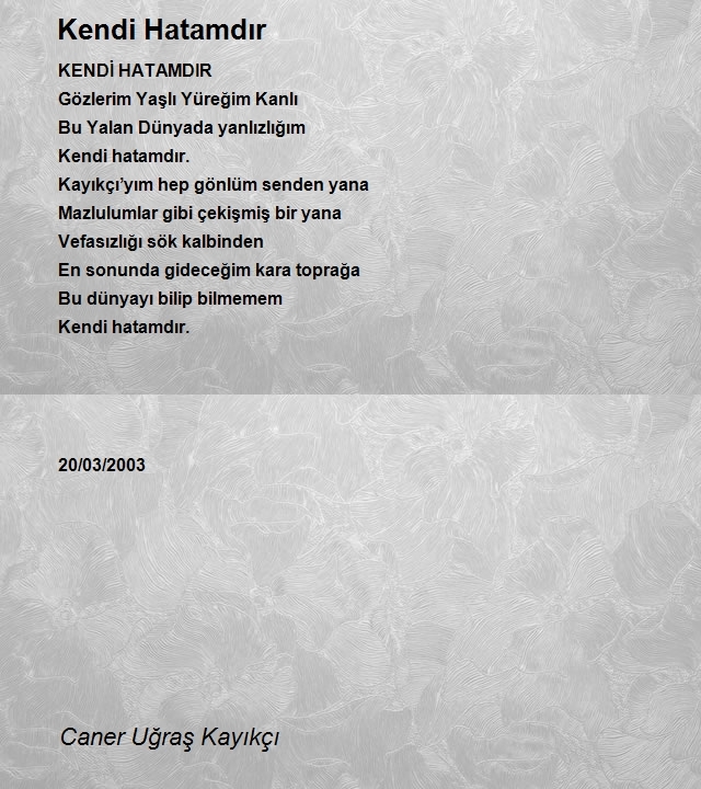 Caner Uğraş Kayıkçı