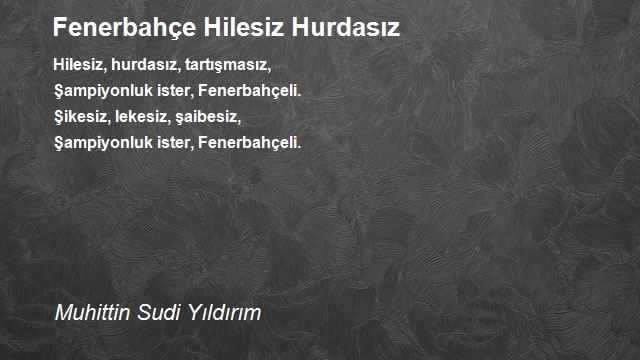 Muhittin Sudi Yıldırım