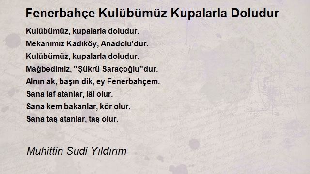 Muhittin Sudi Yıldırım