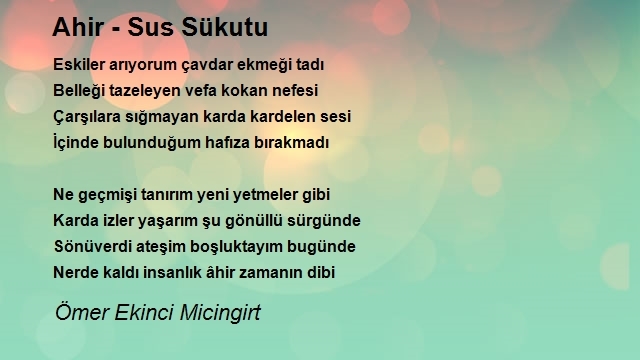 Ömer Ekinci Micingirt