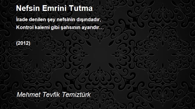 Mehmet Tevfik Temiztürk