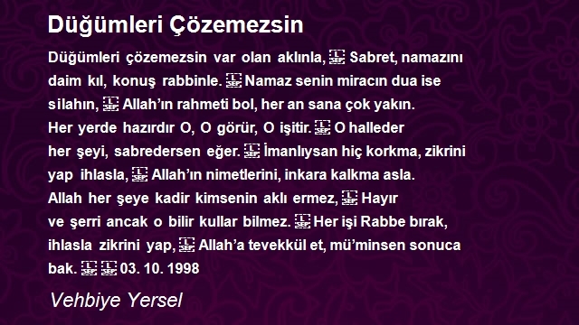 Vehbiye Yersel