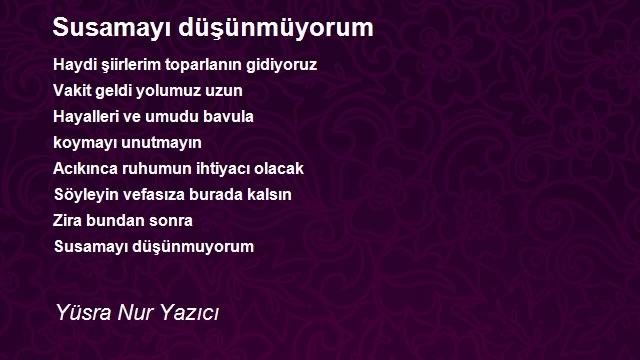 Yüsra Nur Yazıcı