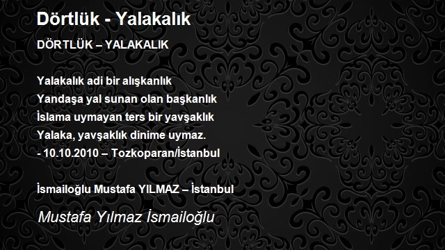 Mustafa Yılmaz İsmailoğlu