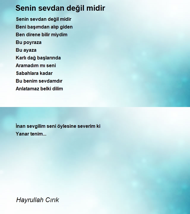 Hayrullah Cırık