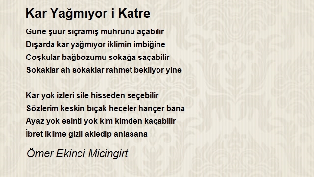 Ömer Ekinci Micingirt