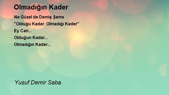 Yusuf Demir Saba