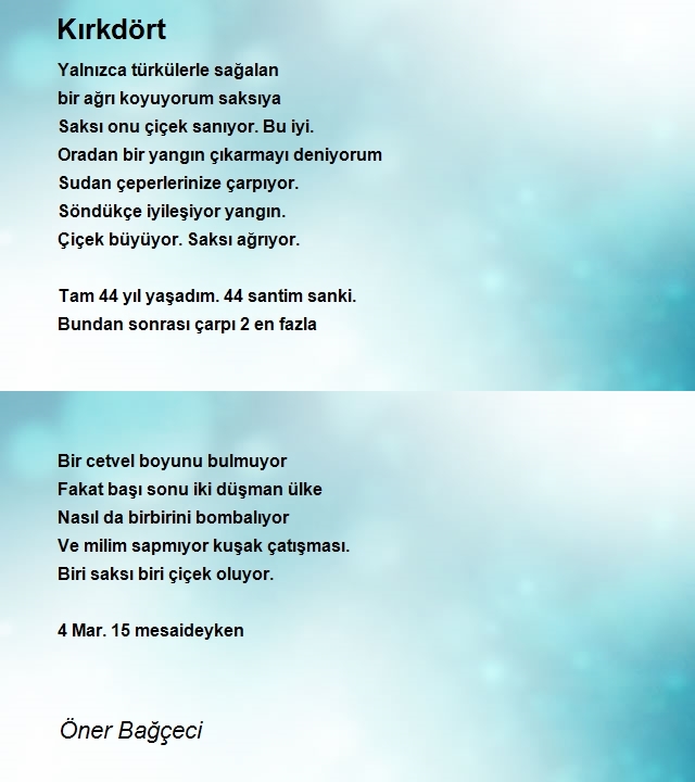 Öner Bağçeci