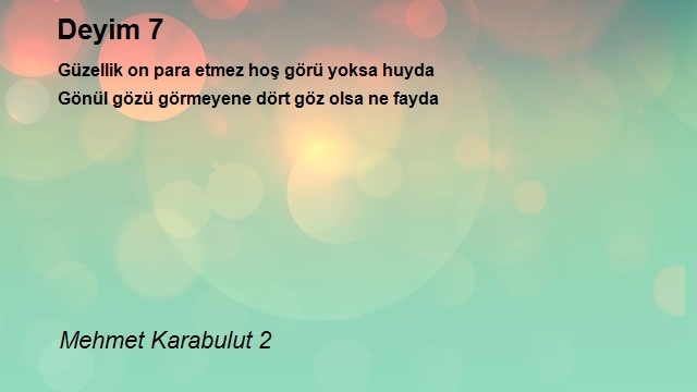 Mehmet Karabulut 2