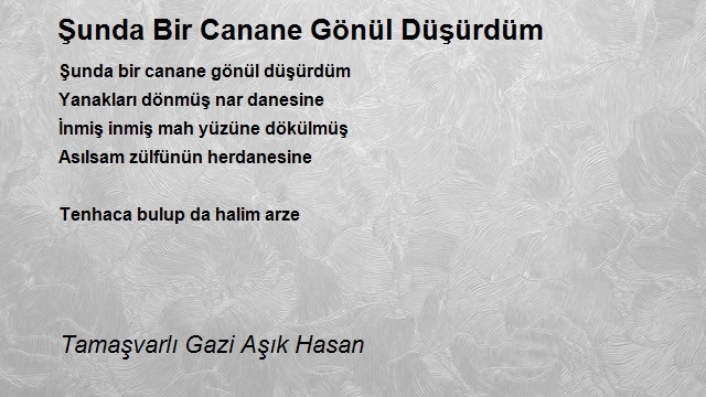 Tamaşvarlı Gazi Aşık Hasan