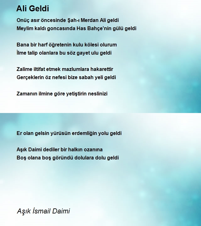 Aşık İsmail Daimi