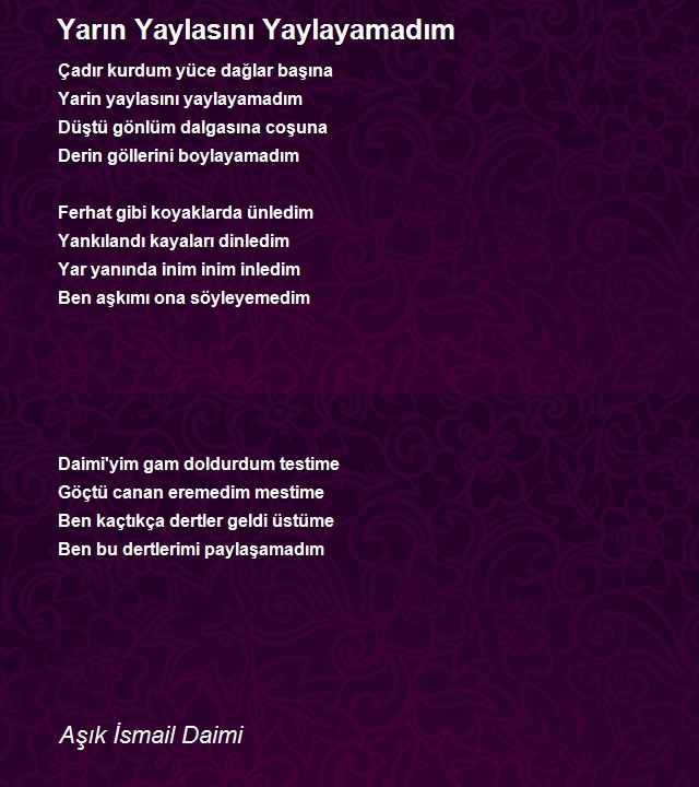 Aşık İsmail Daimi