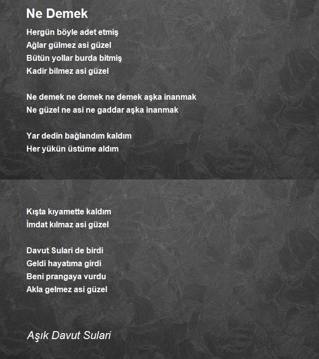 Aşık Davut Sulari