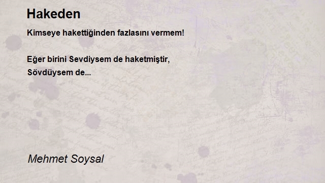 Mehmet Soysal