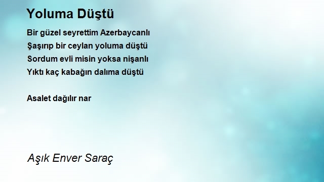 Aşık Enver Saraç