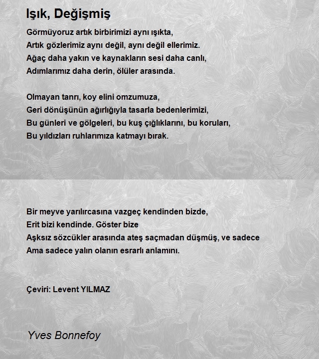 Yves Bonnefoy