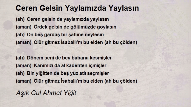 Aşık Gül Ahmet Yiğit