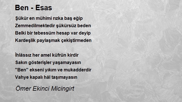 Ömer Ekinci Micingirt