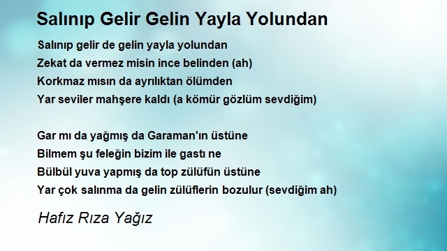 Hafız Rıza Yağız