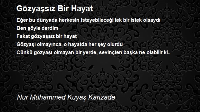 Nur Muhammed Kuyaş Karizade