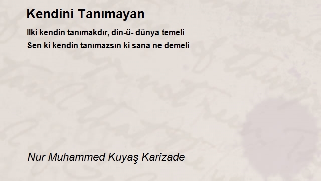 Nur Muhammed Kuyaş Karizade