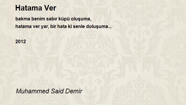 Muhammed Said Demir