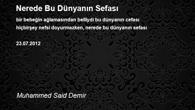 Muhammed Said Demir