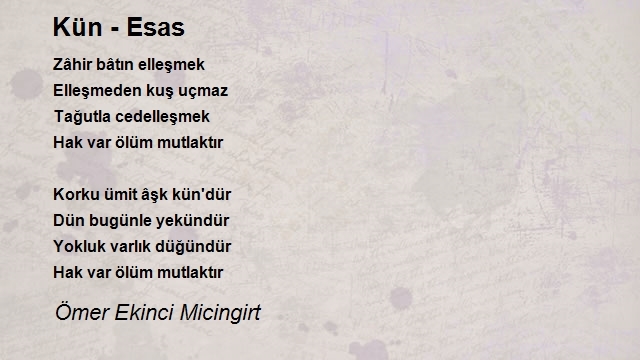 Ömer Ekinci Micingirt