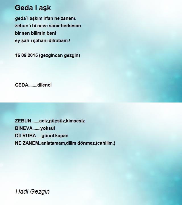 Hadi Gezgin