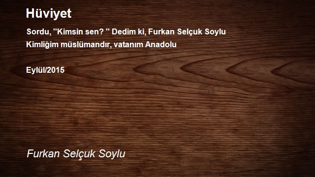 Furkan Selçuk Soylu