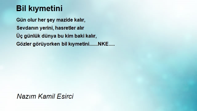 Nazım Kamil Esirci