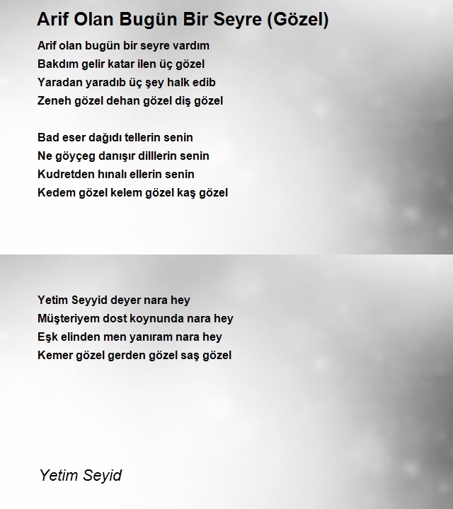 Yetim Seyid