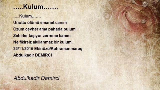 Abdulkadir Demirci