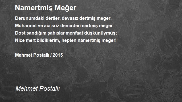 Mehmet Postallı