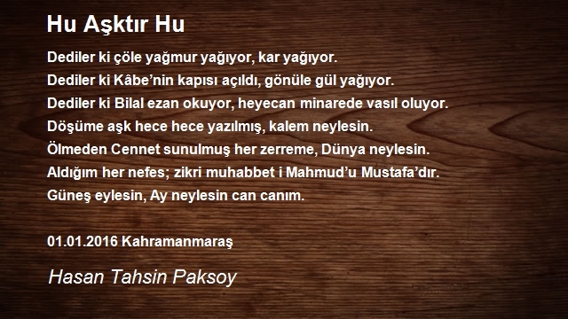 Hasan Tahsin Paksoy