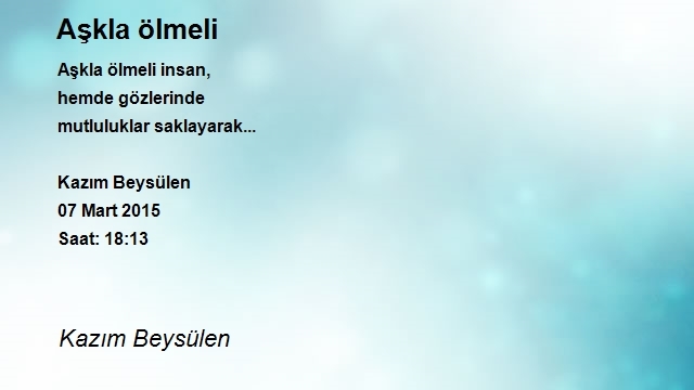 Kazım Beysülen