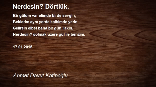 Ahmet Davut Katipoğlu