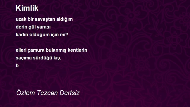 Özlem Tezcan Dertsiz