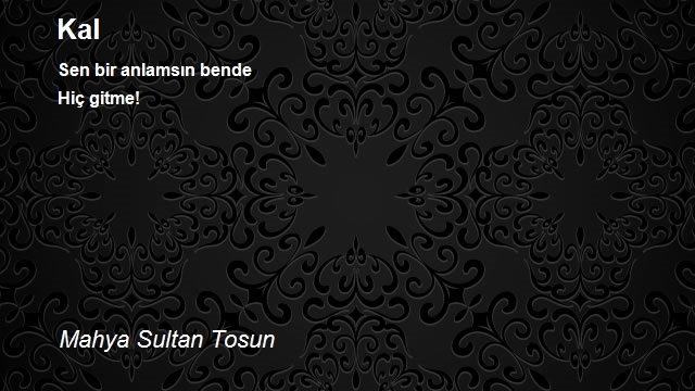 Mahya Sultan Tosun